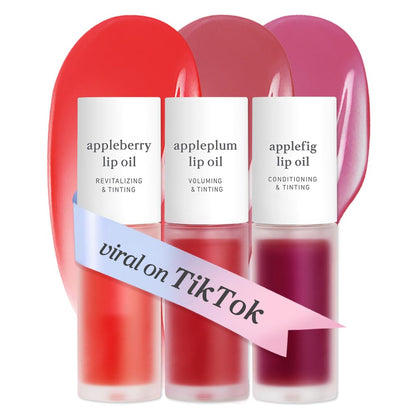 NOONI Korean Lip Oil - Applepeony - pH Color-Changing Plumping Lip Gloss