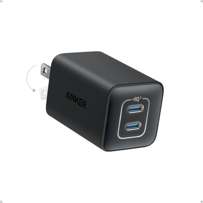 Anker Nano Phone Charger,47W Max 2-Port GaN Fast Charger USB C