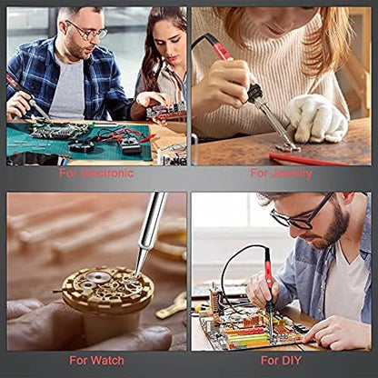 Soldering Iron, 60W 110V Adjustable Temperature Soldering Iron Pen, Portable Welding Tool, Fast Heating, for Electronic Repair, Jewelry, DIY