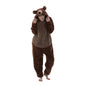 COSUSKET Snug Fit Unisex Adult Onesie Pajamas, Flannel Cosplay Animal One Piece Halloween Costume Sleepwear Homewear