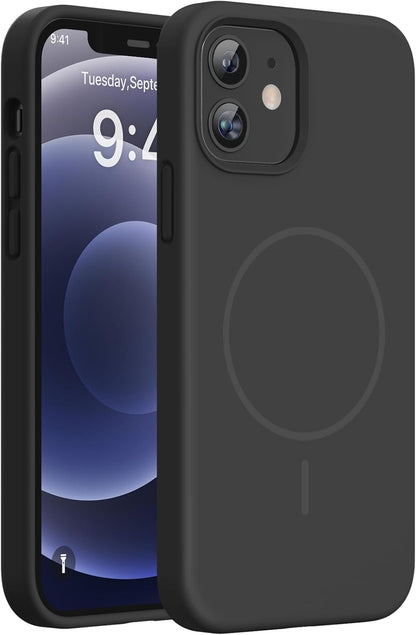 Miracase Magnetic for iPhone 16 Pro Case, Silicone, Black