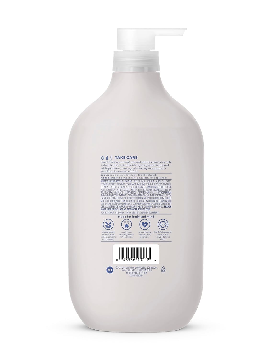 Method Body Wash, Island Mist-Leaves Skin Feeling Soft & Moisturized, Made Without Parabens, Notes of Hibiscus, Mango Nectar & Passion Fruit, 28 fl oz