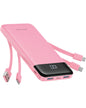 charmast Power Bank Portable Charger with Reinforced Built-in 4 Cables