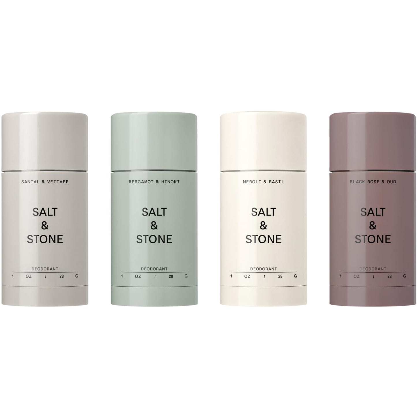Salt & Stone Aluminum-Free Deodorant, Women & Men Santal & Vetiver 2.6 oz