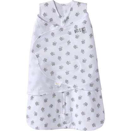 HALO 100% Cotton Sleepsack Swaddle, 3-Way Adjustable Wearable Blanket, TOG 1.5, Baby Blue, Newborn, 0-3 Months