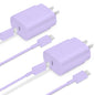GUUSMART Type C Charger 2-Pack 25W Long 6ft USB C Charger Cable