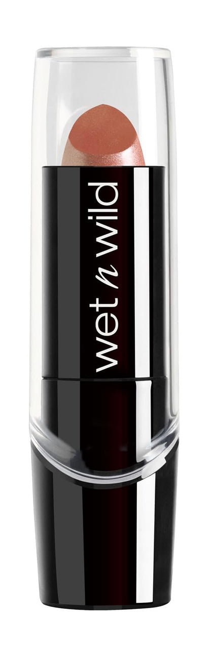 wet n wild Silk Finish Lipstick, Hydrating Rich Buildable Lip Color, Formulated with Vitamins A,E, & Macadamia for Ultimate Hydration, Cruelty-Free & Vegan - A Short Affair