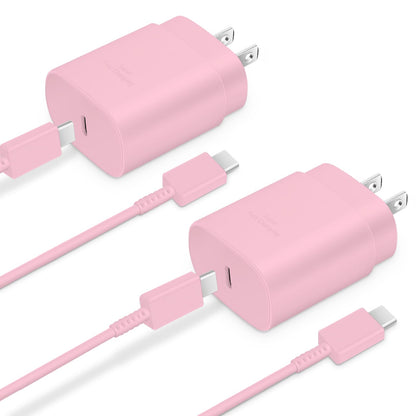 GUUSMART Type C Charger 2-Pack 25W Long 6ft USB C Charger Cable
