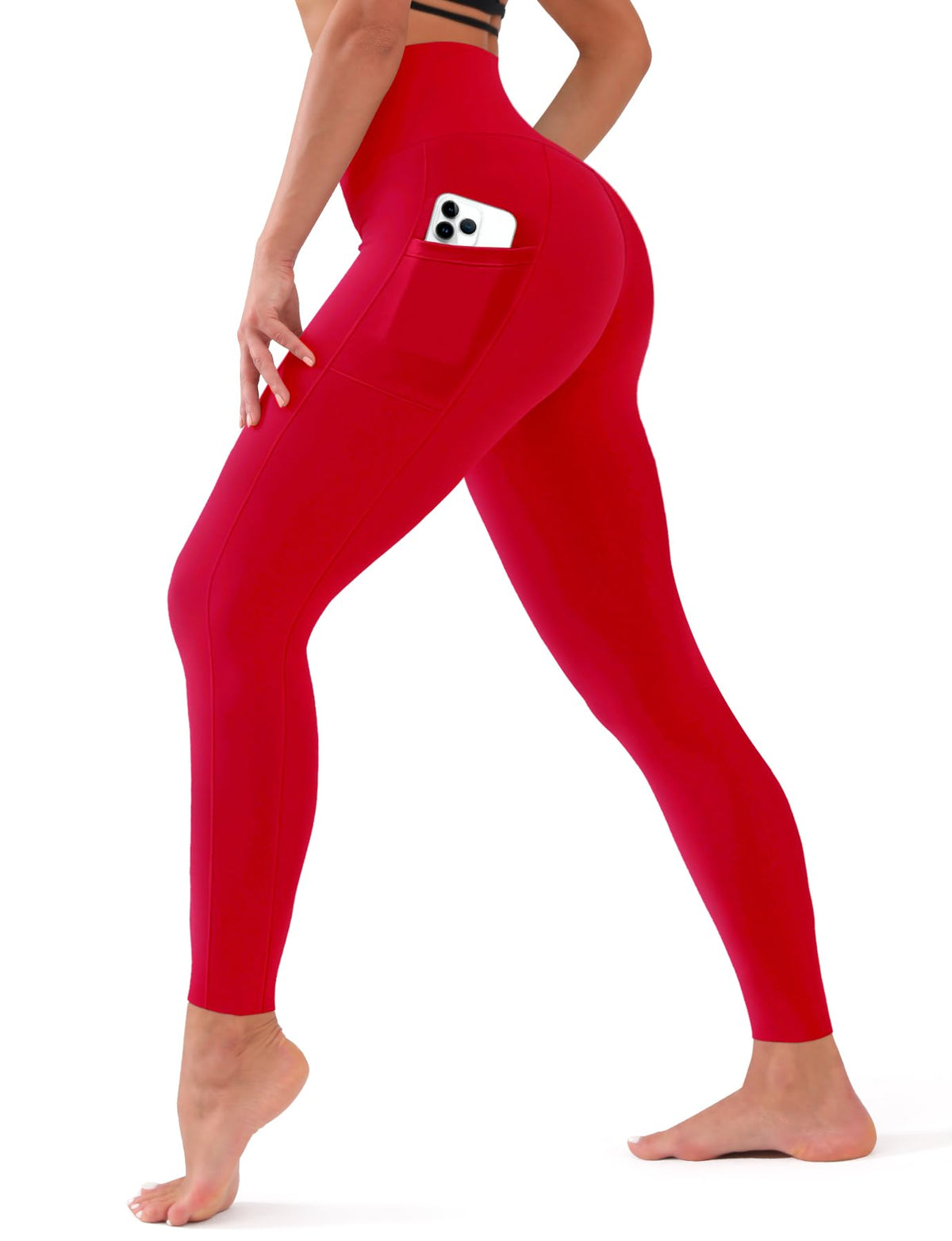 Bluemaple High Waisted Leggings for Women - Tummy Control Pants Non See Through Workout Soft Yoga Pants for Running Plus Size