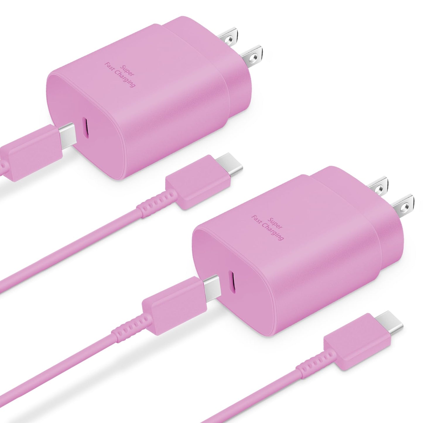 GUUSMART Type C Charger 2-Pack 25W Long 6ft USB C Charger Cable