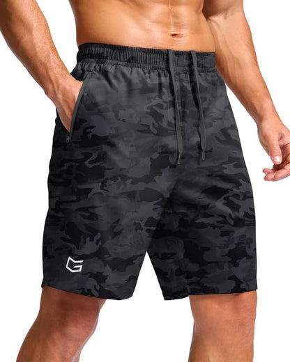 G Gradual Men's Athletic Running Shorts with 2 Zipper Pockets 7"/ 5"/ 9"
