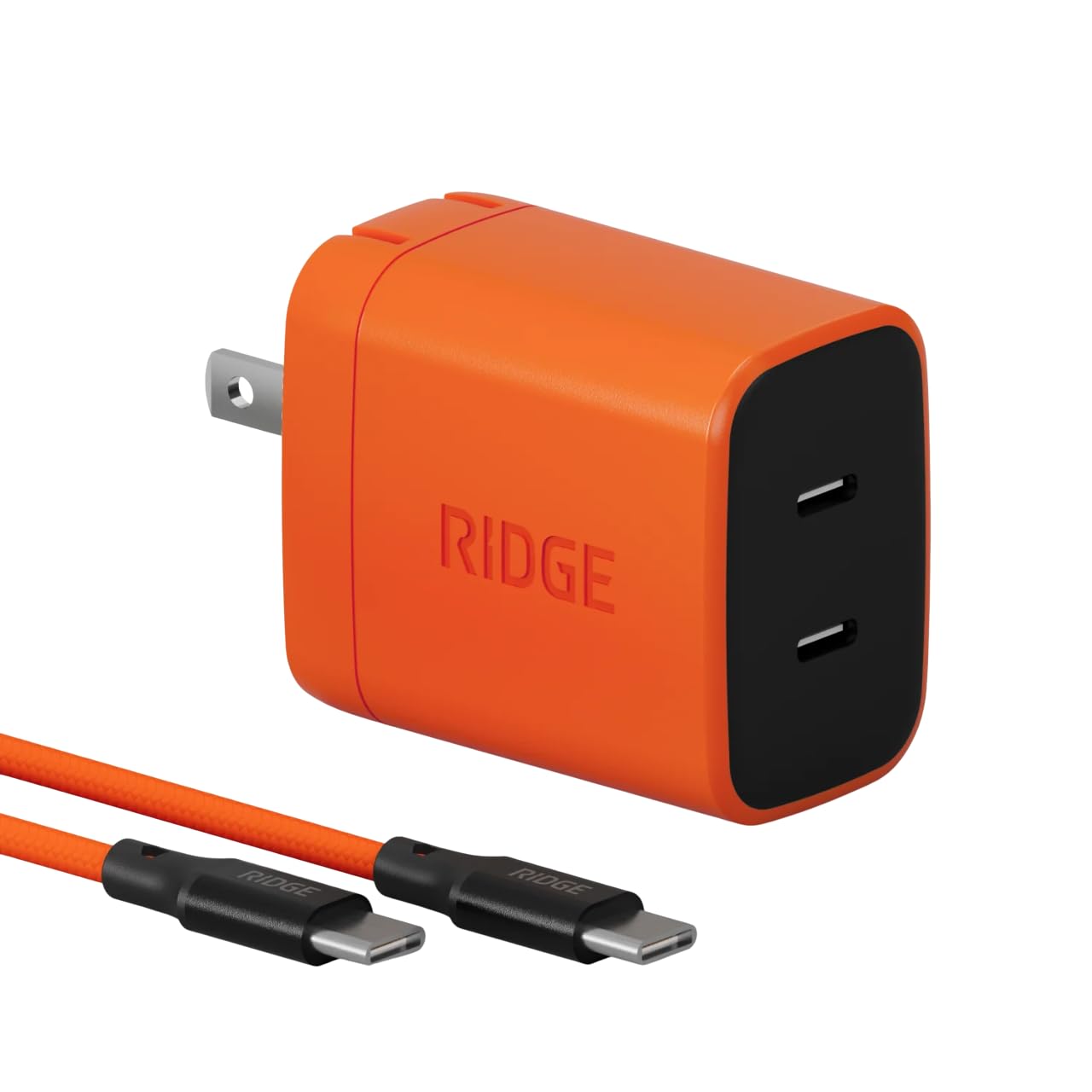 Ridge 20W Magnetic Power Bank Battery Pack 10,000mAh - Fast Charging, Compatible with MagSafe - Portable Charger Flight-Safe Travel Powerbank - Built-in Cables & Magnetic Attachment (Matte Black)