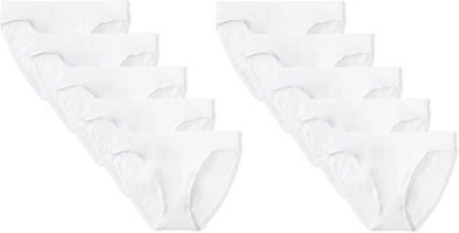 Amazon Essentials Women's Cotton Spandex Bikini Brief Underwear (Available in Plus Size)