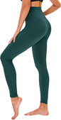 TNNZEET High Waisted Leggings for Women - No See Through Tummy Control Cycling Workout Yoga Pants with Pockets Reg & Plus