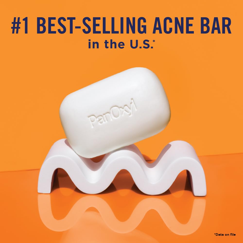 PanOxyl Acne Cleansing Bar, 2% Salicylic Acid, For Face & Body, 4 oz