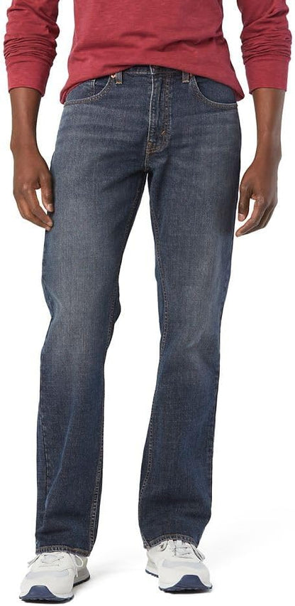 Levi Strauss Signature Gold Men's Relaxed Fit Flex Waistband Jeans