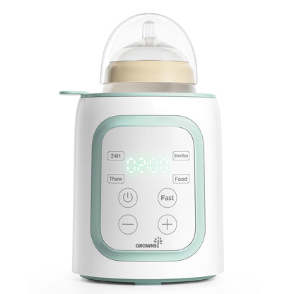 Grownsy 8-in-1 OG Fast Bottle Warmer with Timer, Gray