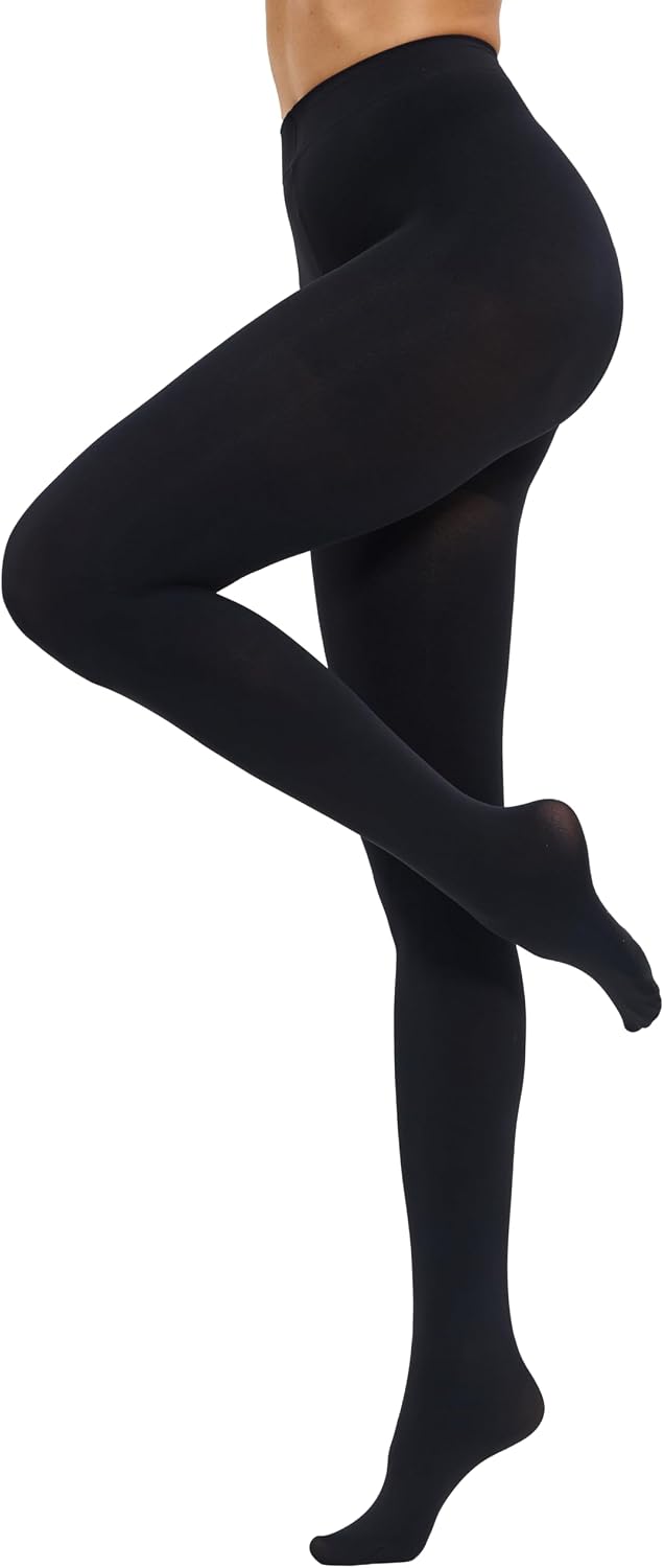 CozyWow Women's 80D Soft Opaque Tights, High Waist Solid Color Womens Tights with 30+ Colors