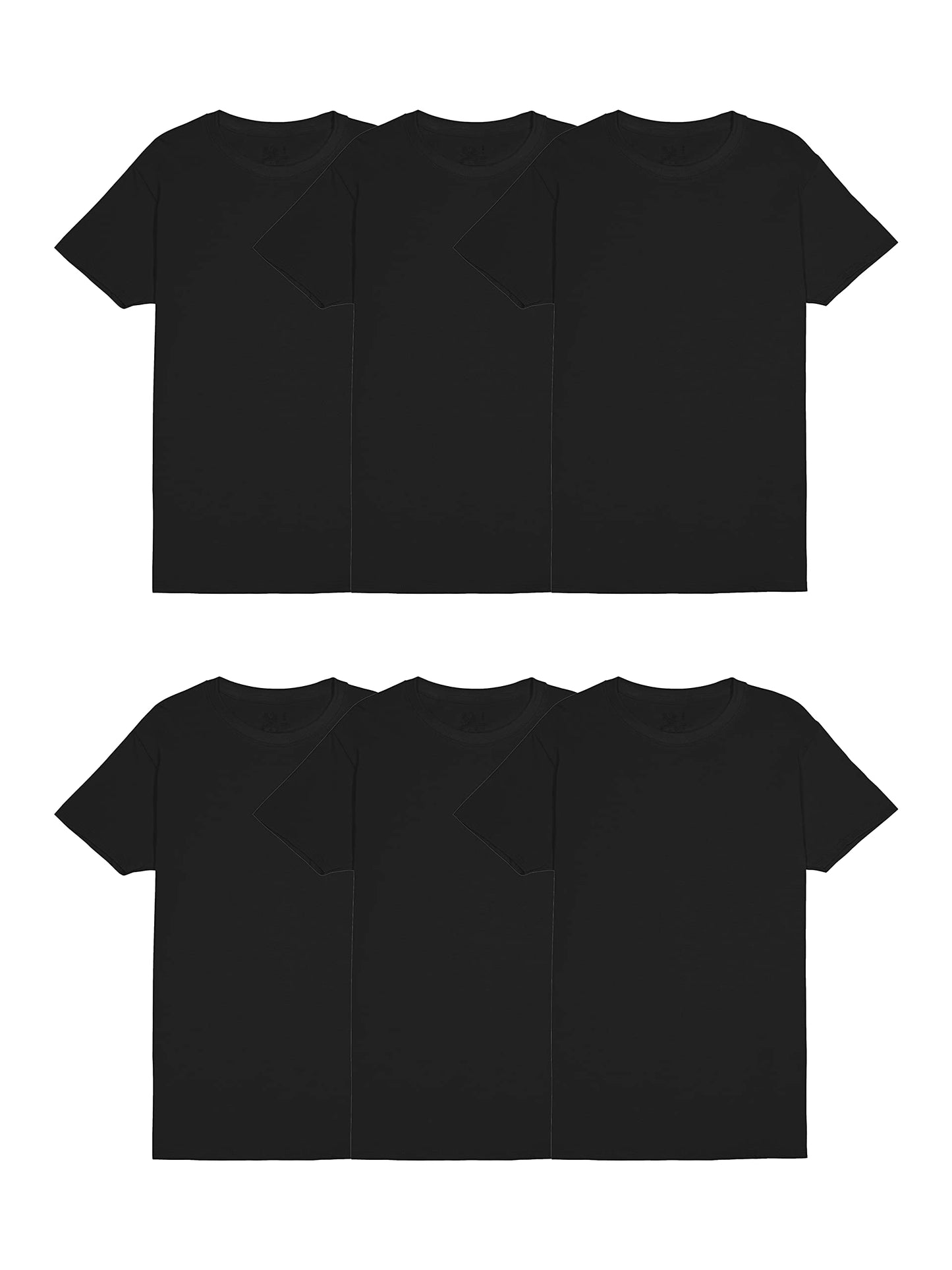 Fruit of The Loom Men's Crew Tee Undershirts, Moisture Wicking & Tag Free, Also Available in Big & Tall