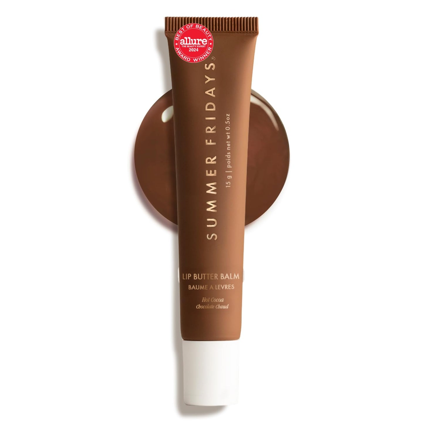 Summer Fridays Lip Butter Balm - Moisturizing Lip Gloss for Instant Shine + Sheer Color - With Nourishing Shea Butter - Everyday Makeup + Skin Care Summer Essentials - Vegan - Pink Sugar (.5 Oz)