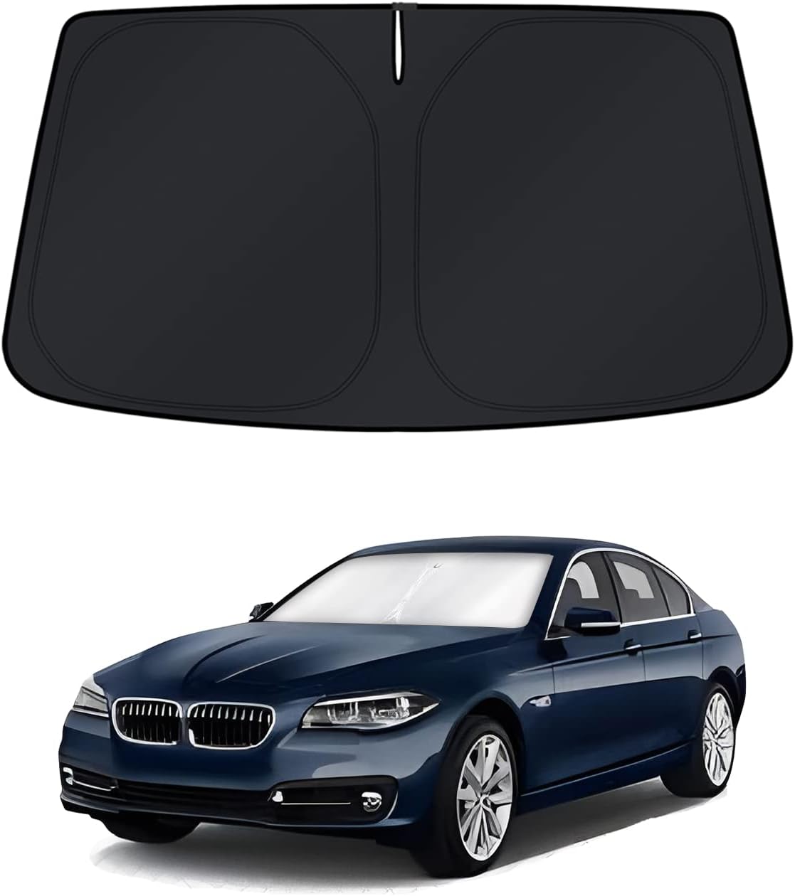 KUST Windshield Sun Shade for 2016 2017 2018 2019 2020 2021 2022 BMW X1 F48 Accessories Custom Fit Sunshade Foldable Window Sun Visor Protector Blocks UV Rays Keep Your Car Cooler