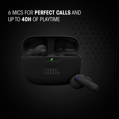 JBL Vibe Beam 2 - True Wireless Noise Cancelling Earbuds with JBL Pure Bass Sound & Smart Ambient Technology, 4mics for Crisp, Clear Calls, up to 40Hrs of Playback, IP54 Dust & Water Resistant (Pink)
