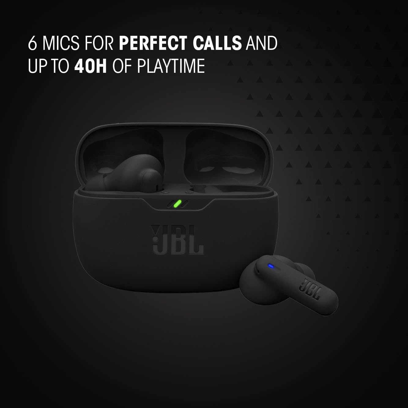 JBL Vibe Beam 2 - True Wireless Noise Cancelling Earbuds with JBL Pure Bass Sound & Smart Ambient Technology, 4mics for Crisp, Clear Calls, up to 40Hrs of Playback, IP54 Dust & Water Resistant (Pink)