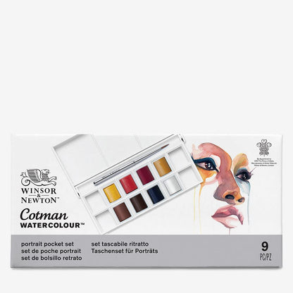 Winsor & Newton Cotman Watercolor Paint Set, Sketchers' Pocket Set