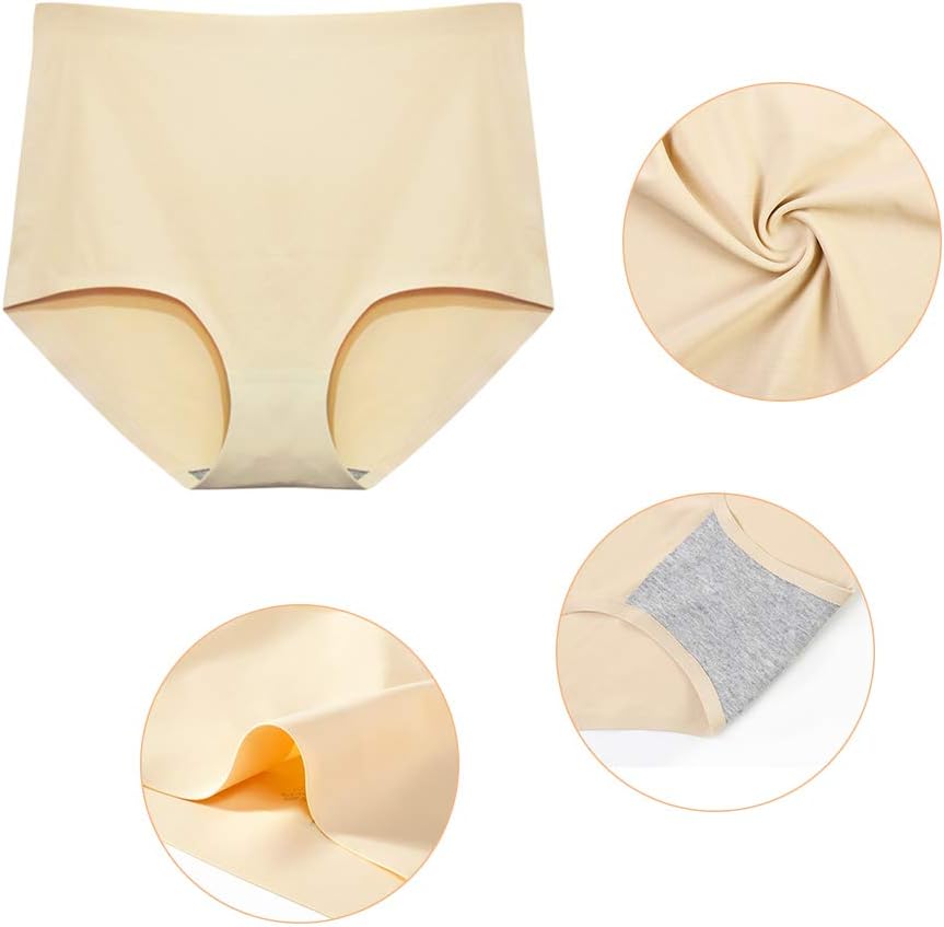 FallSweet No Show High Waist Briefs Underwear for Women Seamless Panties