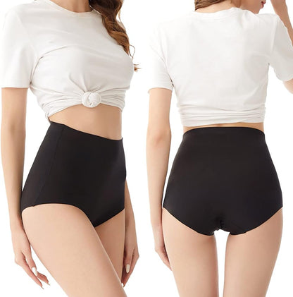 FallSweet No Show High Waist Briefs Underwear for Women Seamless Panties