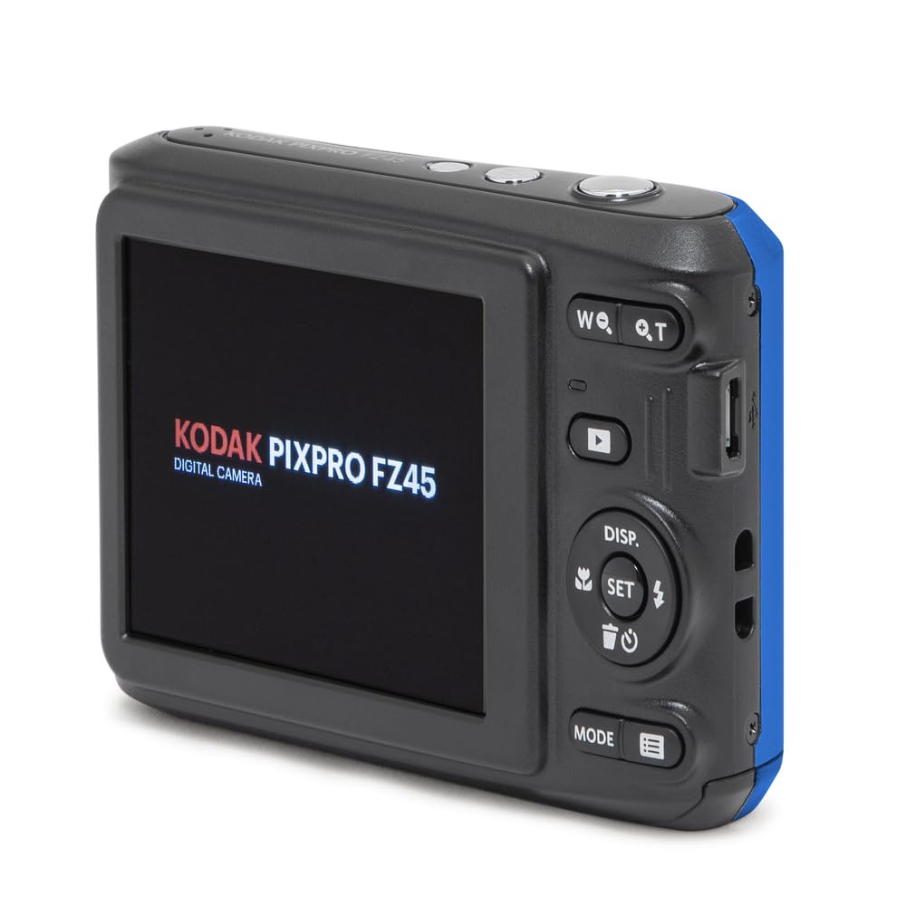 KODAK PIXPRO FZ45 16MP Compact Digital Camera, 4X Optical Zoom, AA, White