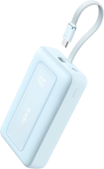 Anker Zolo Power Bank,20,000mAh 30W Portable Charger with Built-in USB-C