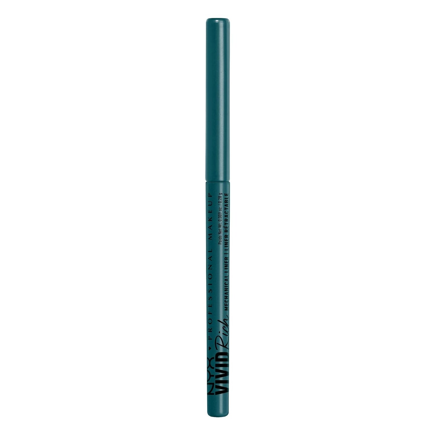 NYX PROFESSIONAL MAKEUP Mechanical Eye Pencil,Vivid Rich Mechanical, Creamy Retractable Eyeliner - Always Onyx, Black Eyeliner