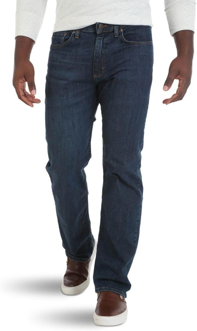 Wrangler Mens Comfort Flex Waist Relaxed Fit Jean