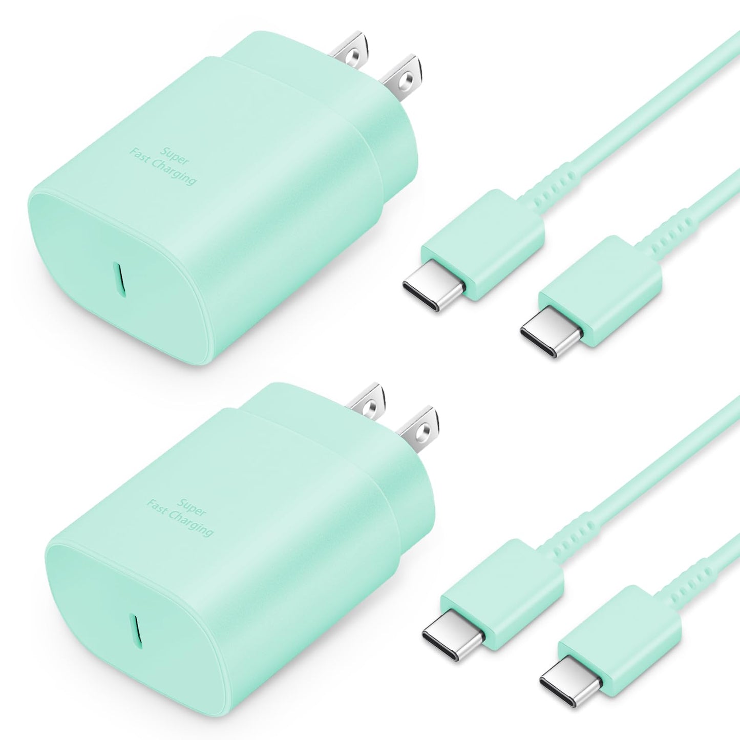GUUSMART Type C Charger 2-Pack 25W Long 6ft USB C Charger Cable