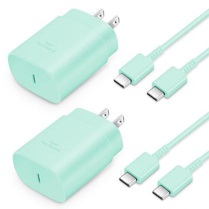 GUUSMART Type C Charger 2-Pack 25W Long 6ft USB C Charger Cable