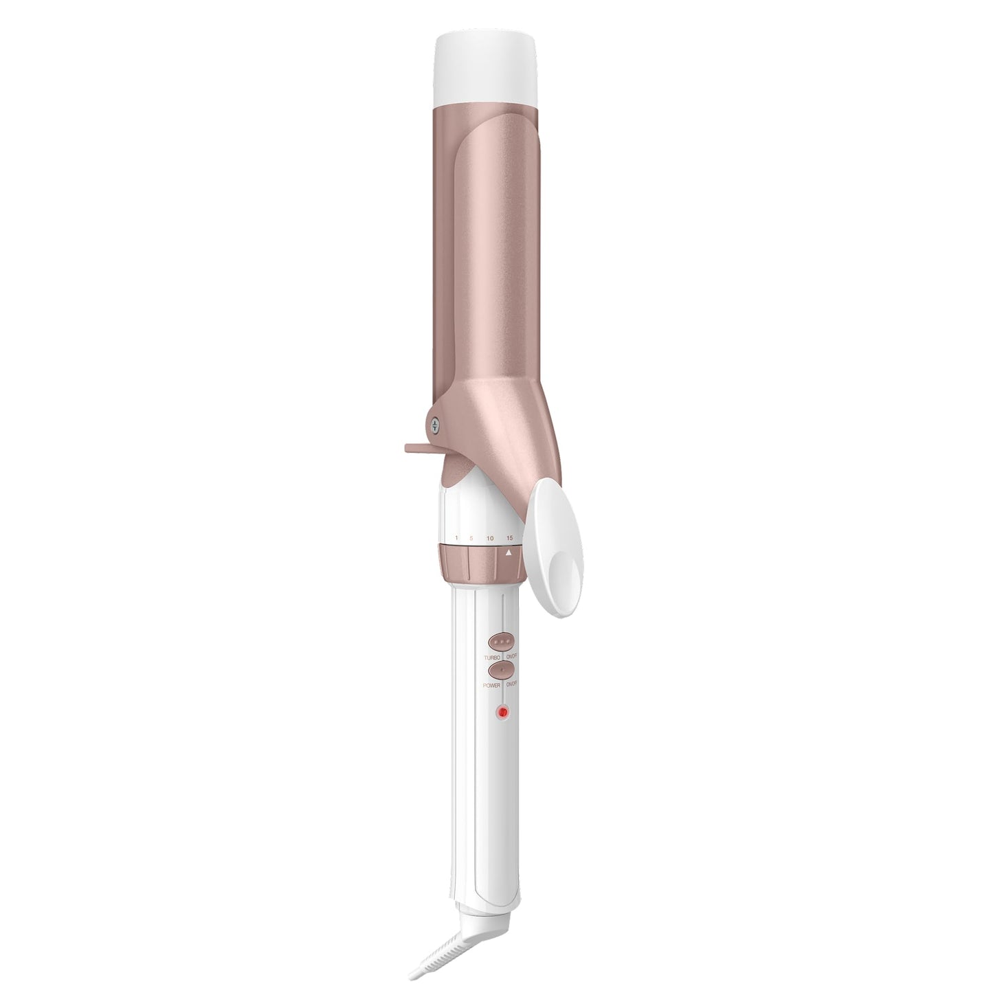Conair Curling Iron, Double Ceramic, 1" Barrel, White/Rose Gold