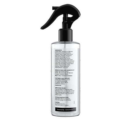 Bare Anatomy Nature x Science Rosemary Water Spray for Hair Growth & Hair Thickness with Rice Water |100% Natural Extract | Soft & Smooth Hair| Controls Hairfall| Non-Greasy & Fast Absorbing | 200ml