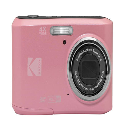 KODAK PIXPRO FZ45 16MP Compact Digital Camera, 4X Optical Zoom, AA, White