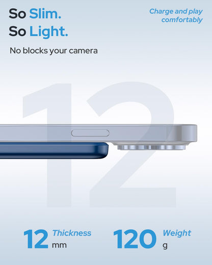 for Magsafe Portable Charger, 5000mAh Slim Wireless Magnetic Power Bank