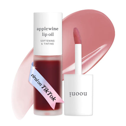 NOONI Korean Lip Oil - Applepeony - pH Color-Changing Plumping Lip Gloss