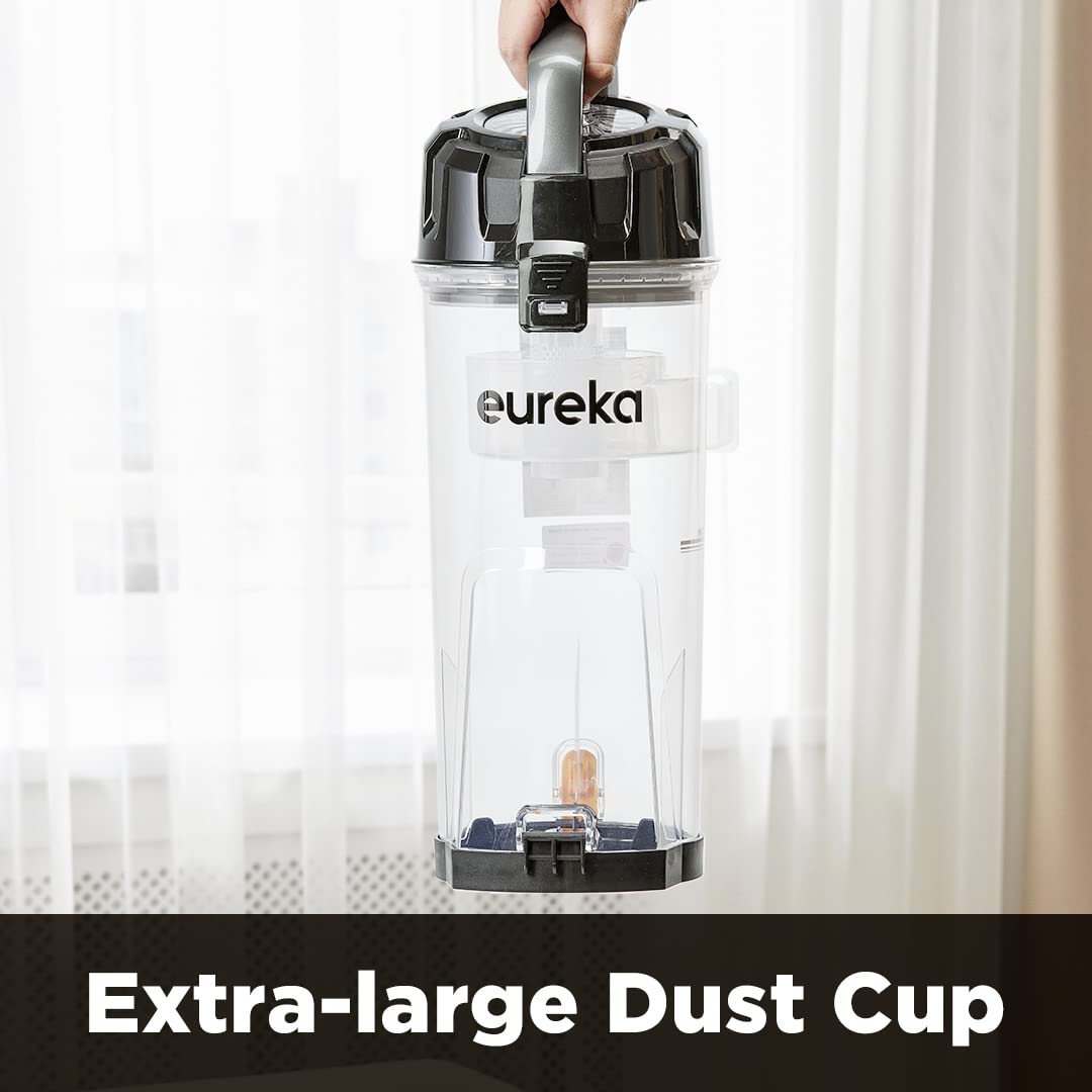 Eureka PowerSpeed Lightweight Upright Vacuum Cleaner for Carpet and Hard Floor, Powerful Bagless Upright Vacuum Cleaner for Home Pets, NEU181A, Blue