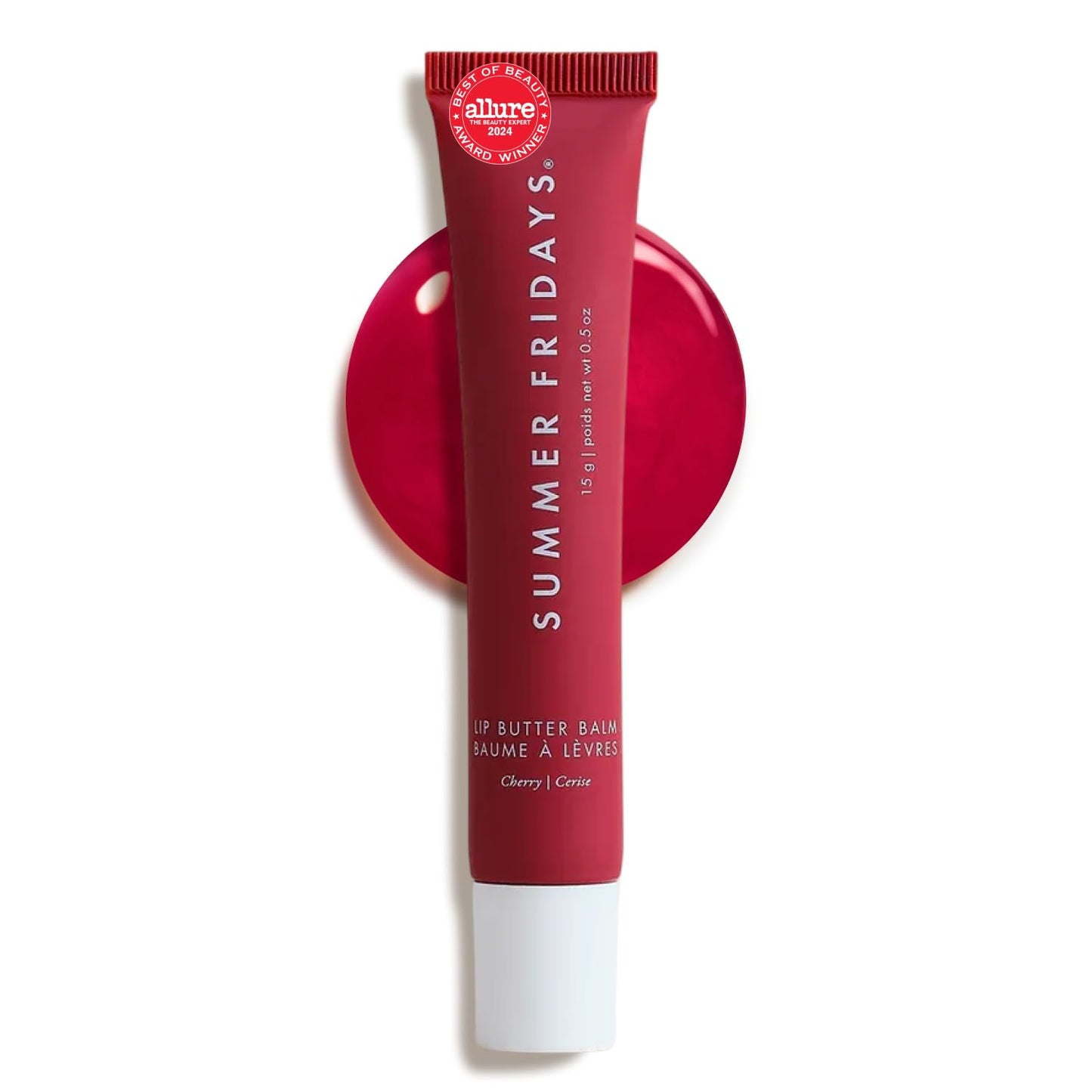 Summer Fridays Lip Butter Balm - Moisturizing Lip Gloss for Instant Shine + Sheer Color - With Nourishing Shea Butter - Everyday Makeup + Skin Care Summer Essentials - Vegan - Pink Sugar (.5 Oz)