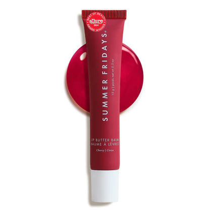 Summer Fridays Lip Butter Balm - Moisturizing Lip Gloss for Instant Shine + Sheer Color - With Nourishing Shea Butter - Everyday Makeup + Skin Care Summer Essentials - Vegan - Pink Sugar (.5 Oz)