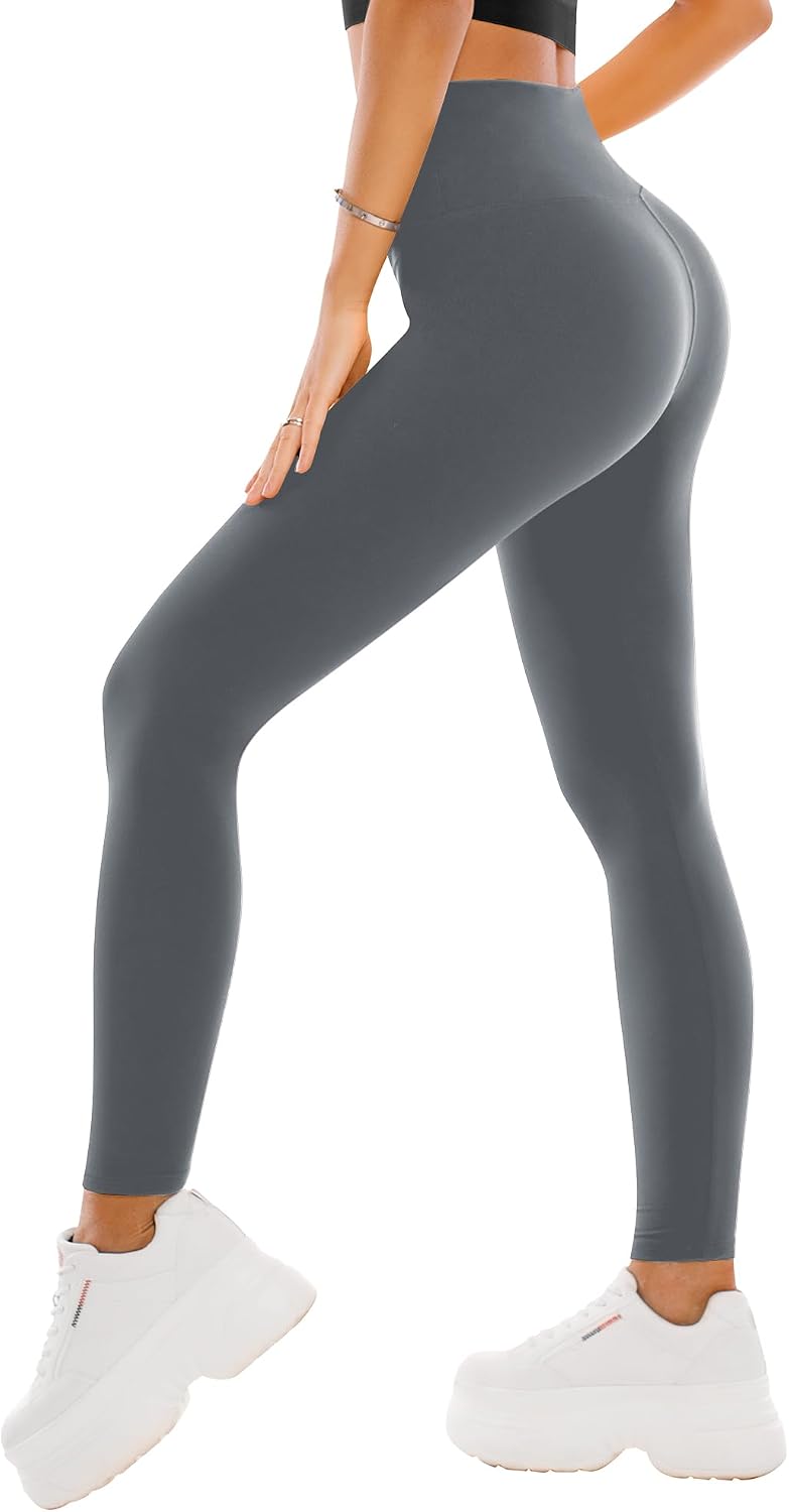 SINOPHANT High Waisted Leggings for Women - Full Length Capri Buttery Soft Yoga Pants for Workout Athletic