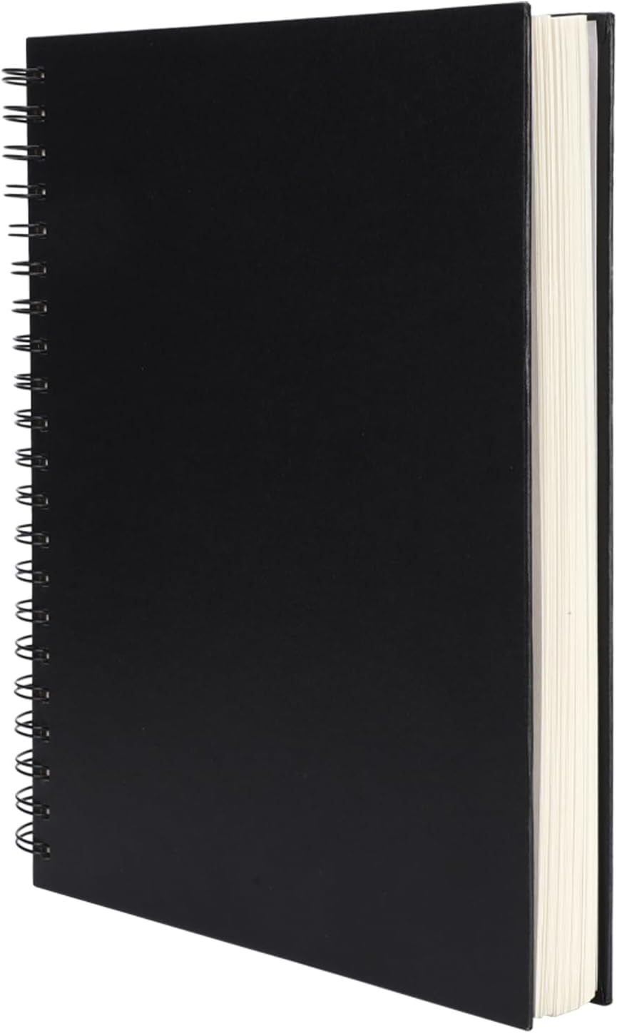 Hardbound Sketch Book, Spiral Bound, 8.5x11 inches