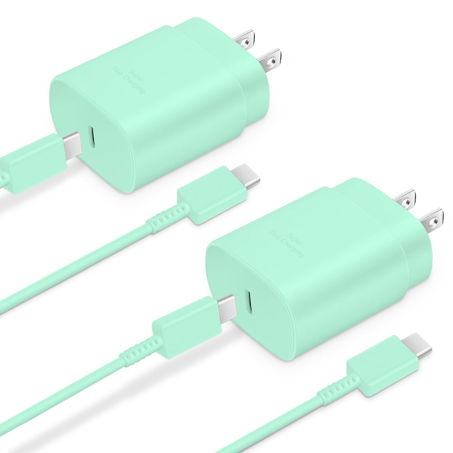 GUUSMART Type C Charger 2-Pack 25W Long 6ft USB C Charger Cable