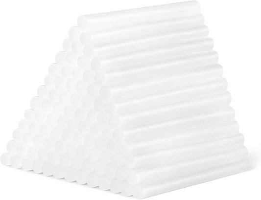 Amazon Basics Mini Size Hot Glue Sticks, 4" x 0.27", 100-Pack, Hot Melt Compatible with Most Glue Guns for Crafting, DIY, Home Repair, Transparent