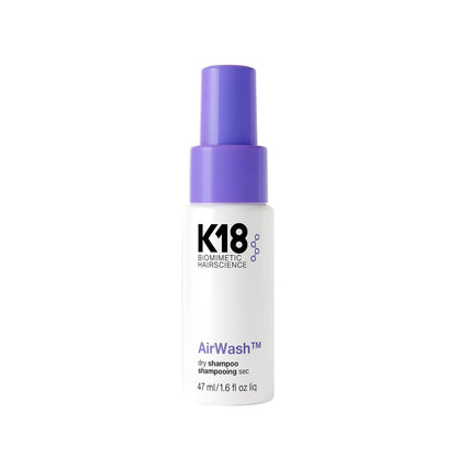 K18 AirWash™ Dry Shampoo, Non-Aerosol, Balances Scalp & Controls Excess Oil Production