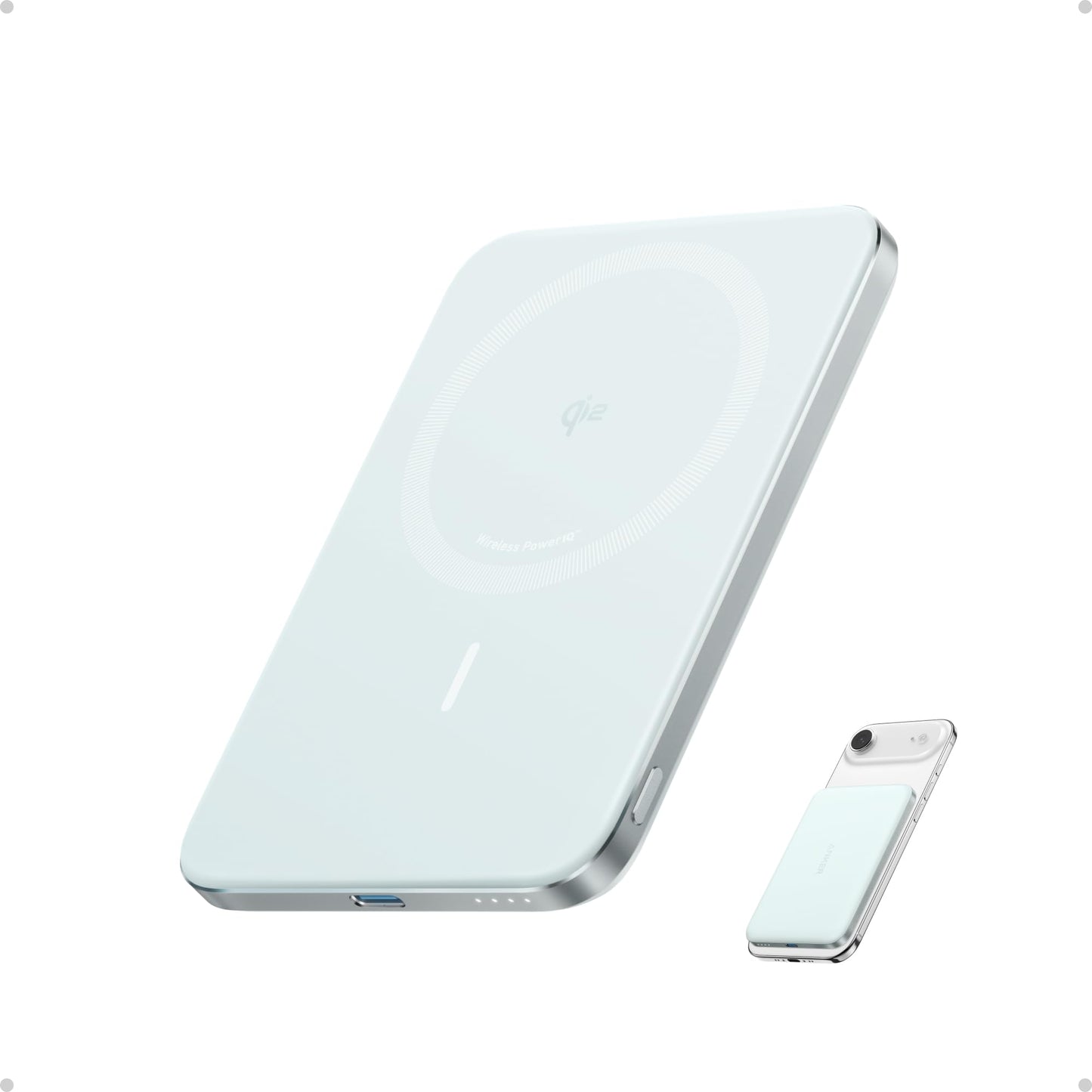 Anker Nano Magnetic Power Bank, 5,000mAh Qi2-Certified 15W Portable Charger